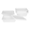 Komposterbara livsmedelsbrickor i bagasse 1000 ml - Paket med 100 - Fiesta Green