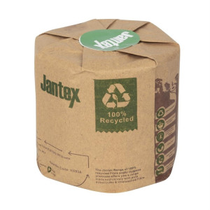 Återvunna Toalettpappersrullar 3 Lager 260 Ark - Paket med 36 - Jantex