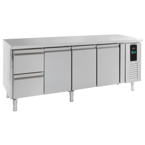 Table Réfrigérée Positive à 3 Portes et 2 Tiroirs Energy Line - 393 L