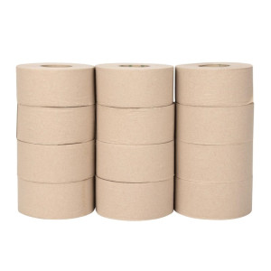 Rouleaux Mini Jumbo Återvunnen 2-lager 150m - Förpackning med 12 - Jantex
