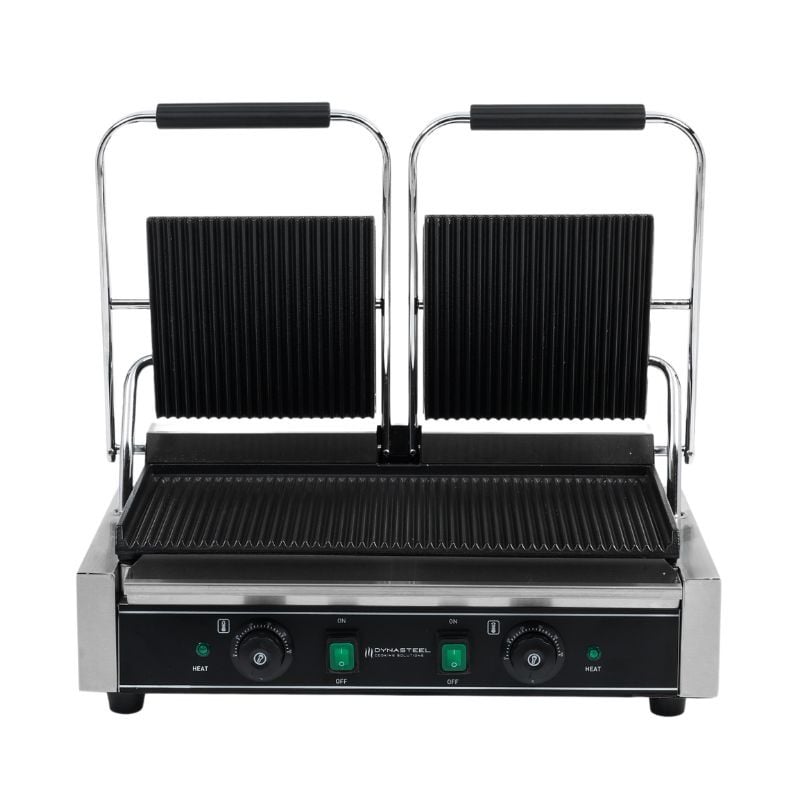 Grill Panini Double - Räfflade Plattor - Dynasteel