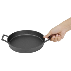 Valurautainen pyöreä korvalautanen - 200 mm