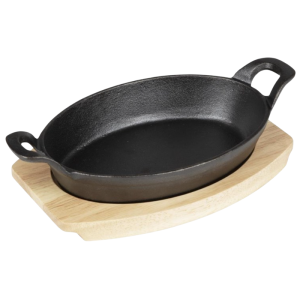Bräda för Oval Tallrik i Gjutjärn - 260x165 mm