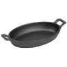 Soikea valurautainen korvalautanen - 180 x 120 mm
