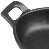 Oval gjutjärnsfat med öron - 180 x 120 mm