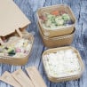Återvinningsbara Fyrkantiga Brickor 1200 ml - Paket med 300 - Fiesta Green