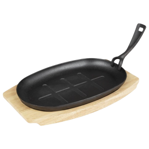 Bräda för Oval Tallrik i Gjutjärn - 335x205 mm