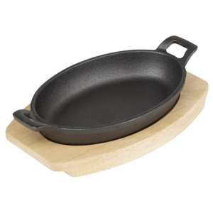 Bräda för Oval Tallrik i Gjutjärn - 230x135 mm