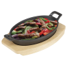 Bräda för Oval Tallrik i Gjutjärn - 230x135 mm