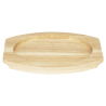 Bräda för Oval Tallrik i Gjutjärn - 260x165 mm