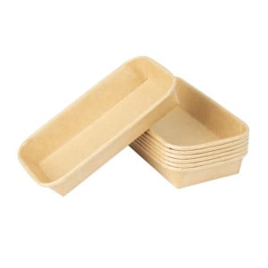 Återvinningsbara sushiförpackningar 220 x 90 mm - Paket med 300 - Fiesta Green