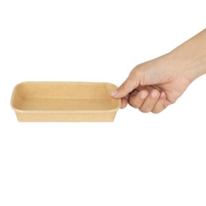Återvinningsbara sushiförpackningar 220 x 90 mm - Paket med 300 - Fiesta Green