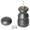 Harmaa puinen suola- tai pippurimylly - 125 mm