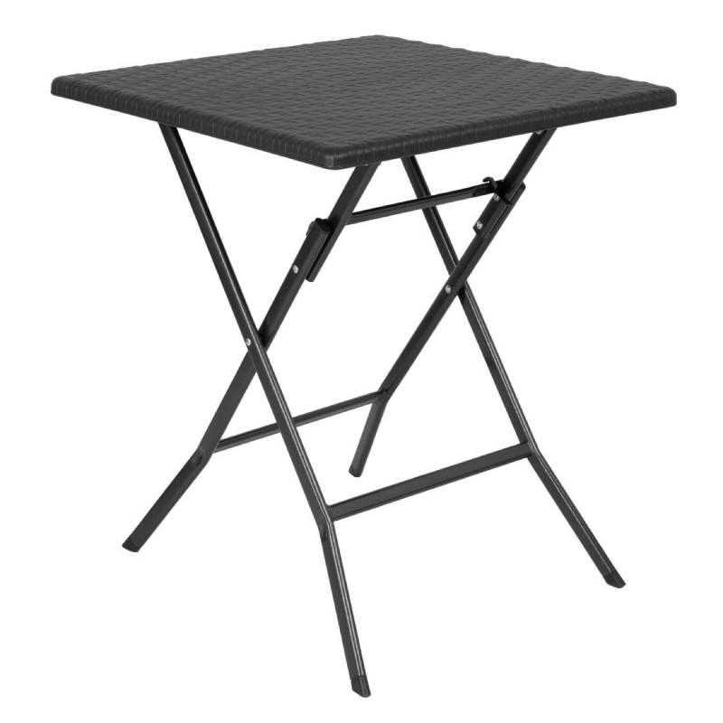 Svart Fyrkantigt Fällbord - 62 x 62 cm - Bolero