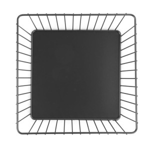 Metallisk Fyrkantig Korg 230 x 230 mm - Olympia
