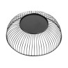 Pyöreä musta metallinen esittelykori Ø 285 mm - Olympia
