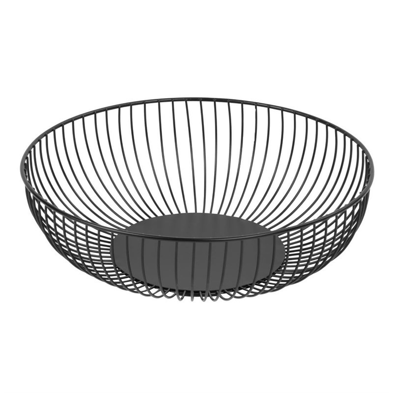 Rund Svart Metallpresentationskorg Ø 285 mm - Olympia