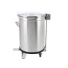 Rostfri soptunna med pedal - 100 L - Dynasteel