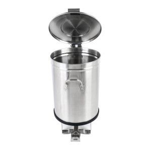 Ruostumaton teräspoljinroskakori - 100 L - Dynasteel