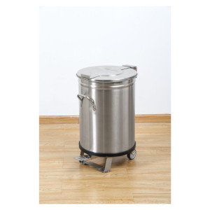 Ruostumaton teräspoljinroskakori - 100 L - Dynasteel
