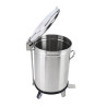Rostfri soptunna med pedal - 100 L - Dynasteel