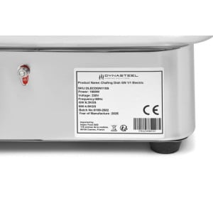 Chafing Dish GN 1/1 Sähköinen Ruostumaton Teräs - Dynasteel