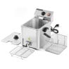 Friteuse Professionnelle 8 L avec Vidange - Dynasteel