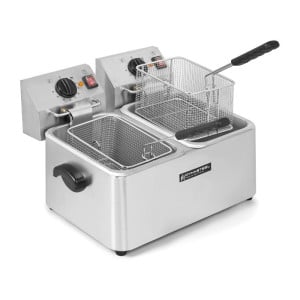 Ammattimainen rasvakeitin 2 x 4 L - Dynasteel
