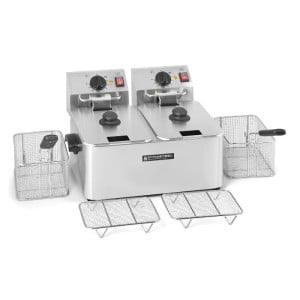Ammattimainen rasvakeitin 2 x 4 L - Dynasteel