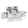 Ammattimainen rasvakeitin 2 x 4 L - Dynasteel