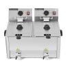Friteuse Professionnelle 2 x 8 L avec Vidange - Dynasteel