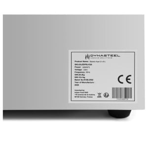 Friteuse Professionnelle 2 x 8 L avec Vidange - Dynasteel