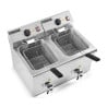 Friteuse Professionnelle 2 x 8 L avec Vidange - Dynasteel