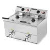 Friteuse Professionnelle 2 x 8 L avec Vidange - Dynasteel