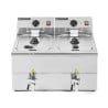 Friteuse Professionnelle 2 x 8 L avec Vidange - Dynasteel