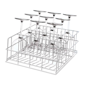 Lutande Korg - Vinglas - 3 Fack - 40 x 40 - Krupps