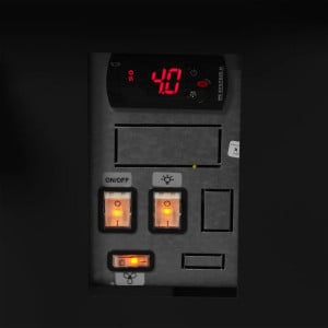 Supermarketin musta jääkaappi - 947 L - TEFCOLD