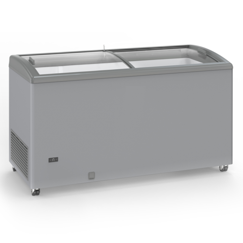 Congélateur Aspect Inox à Portes Coulissantes Vitrées - 500 L - TENSAI Congélateur Aspect Inox à Portes Coulissantes Vitrées - 500 L - TENSAI