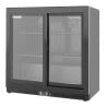 Refrigerated Back Bar 2 Glass Doors - Black Interior Dynasteel