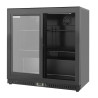 Refrigerated Back Bar 212 L 2 Sliding Doors Black