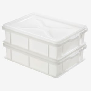 Demi Bac à Pâtons 9L Blanc - 400 x 300 mm - Gilac