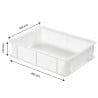 Demi Bac à Pâtons 9L Blanc - 400 x 300 mm - Gilac