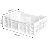 Laatikko 600 X 400 Avoin 40L Valkoinen - Gilac
