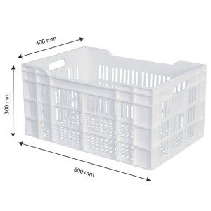 Laatikko 600 X 400 Avoin 60L Valkoinen - Gilac