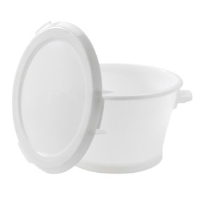 Baquet Rond Fond Renforce 50L Blanc - Gilac