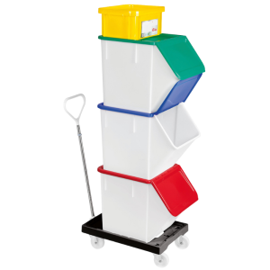 Socle Rouleur 4 Pyörivää Pyörää - Teräsrunko - Musta