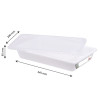 HACCP Flat Tray with Lid and Grid - 5 L - White - Gilac