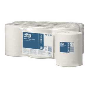 Basic Torkpapper 2-lagers - Paket med 6 för ett professionellt kök
