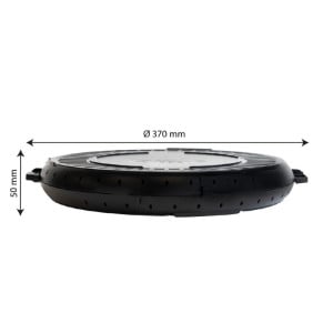 Reusable Round Box - Ø 330 mm - Black - Set of 10 - Gilac