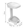 Support for Trash Bag with White Lid - 120 L - Gilac